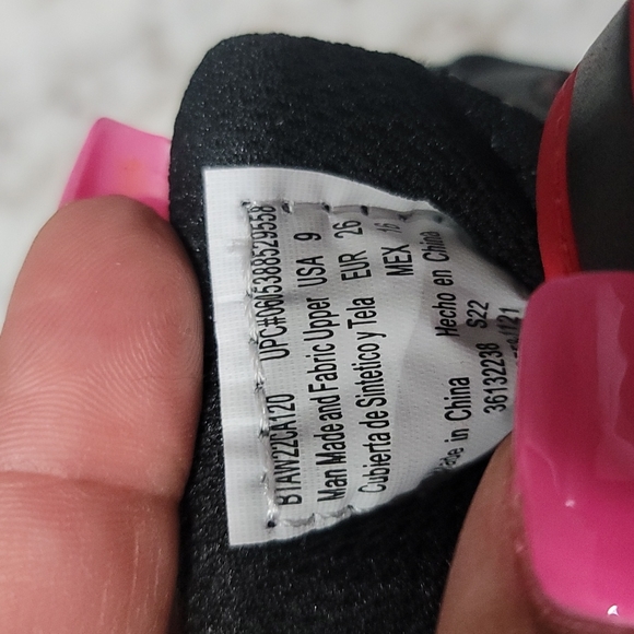 Athletic Works Memory Foam Kids Red/Black Light Up Sneakers - Picture 8 of 8